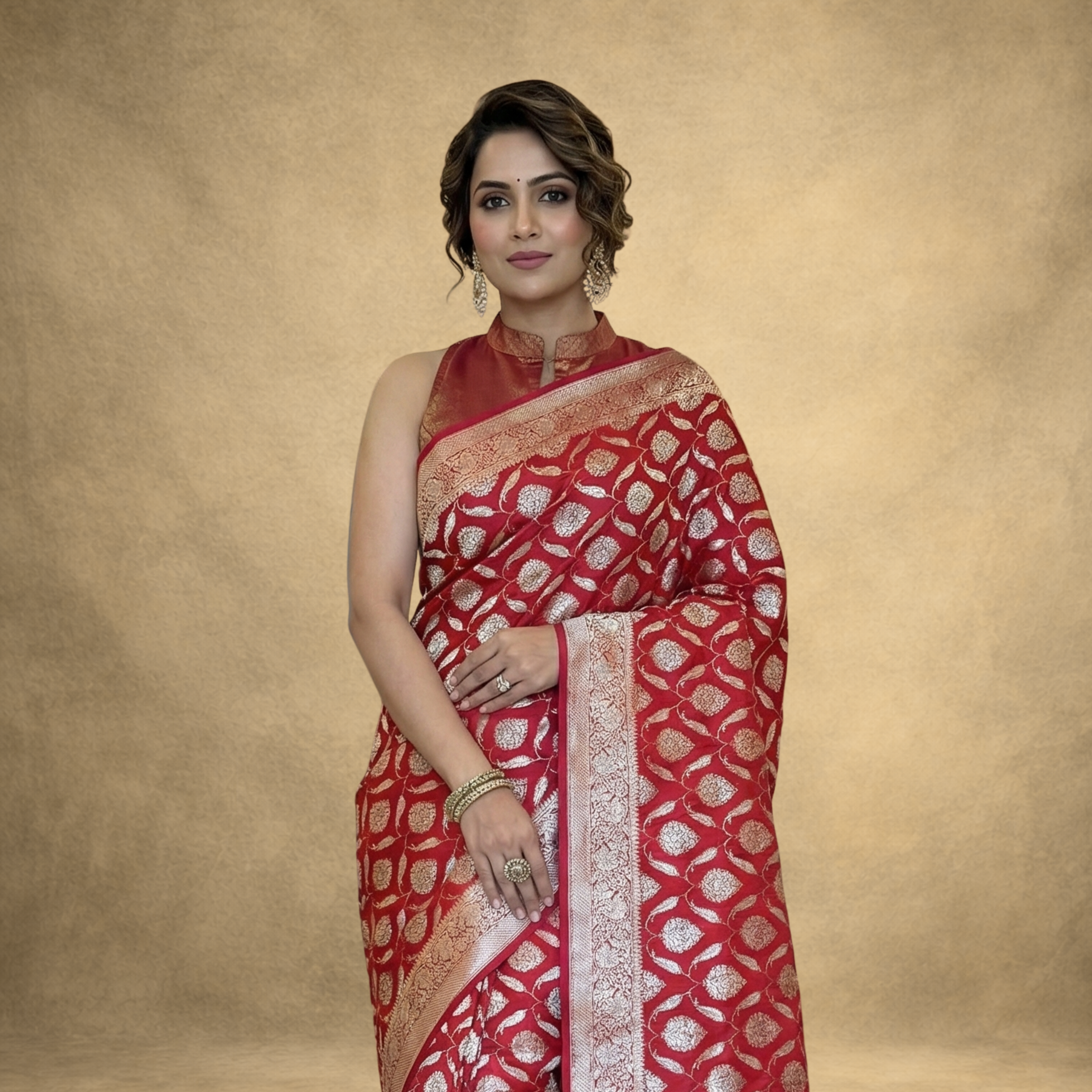 Banarasi Silk Saree with Rich Zari