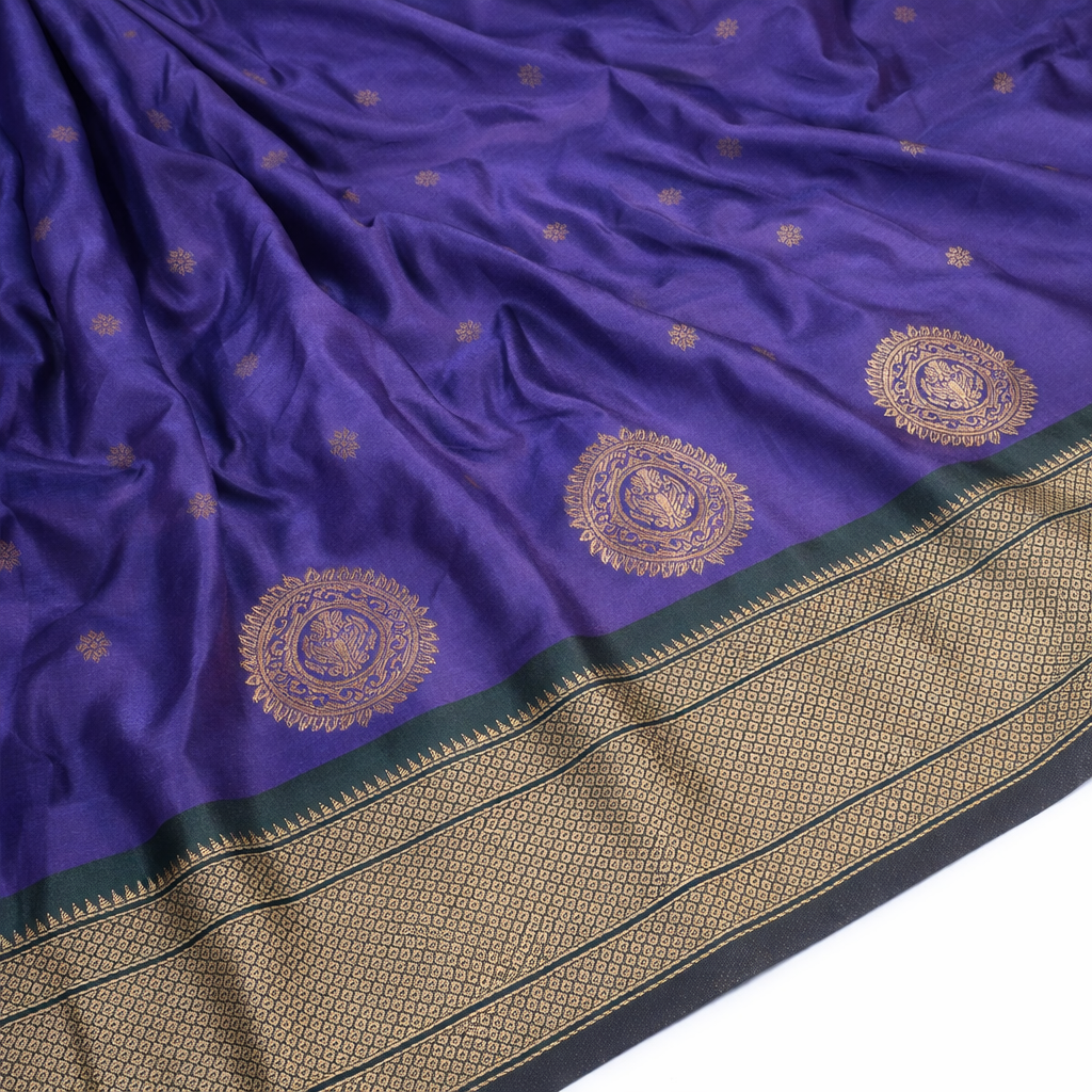 Royal Purple Paithani Silk Saree